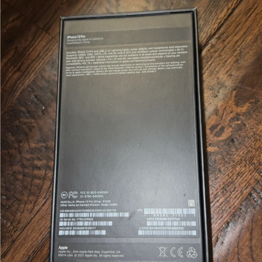 Original iPhone 13 Pro Box EMPTY
